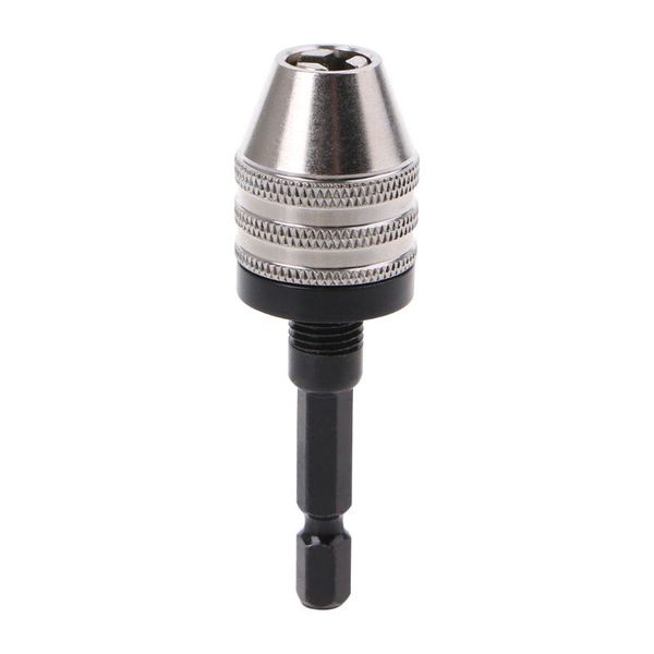 

0.3-6.5mm keyless drill chuck conversion adapter tool hex shank quick converter