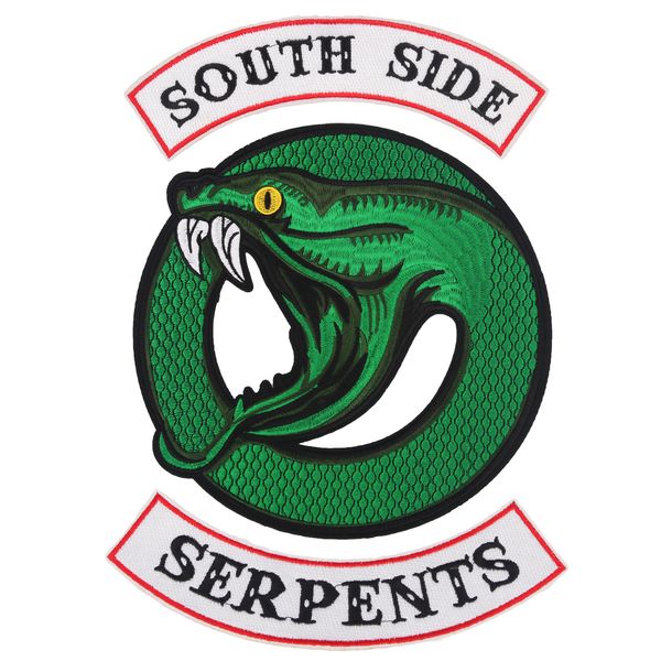 

embroidery letters snakes patches for jackets,embroidered serpents badges appliques for jeans,patches for clothing a17, Black