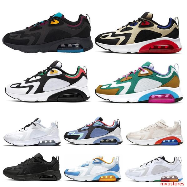 

200 white metallic silver vast grey women men shoes university blue triple black team gold royal pulse mens sports sneakers 40-45