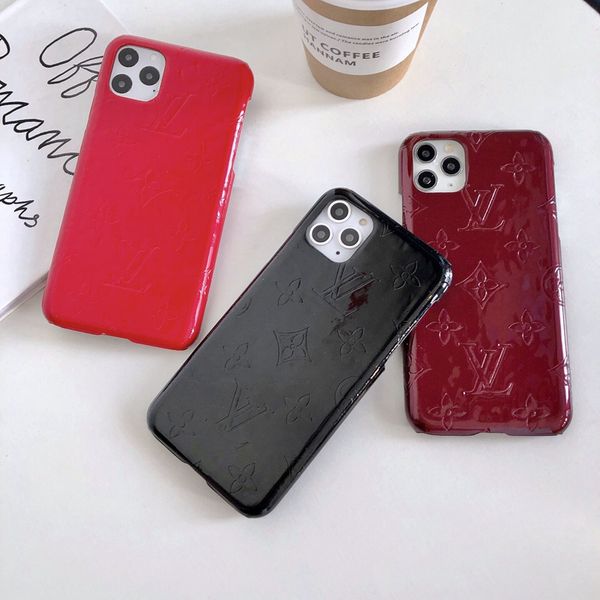 

Роскошный дизайнер лакированные большой цветок случай телефон Iphone 6 6s 7 8 8Plus для Iph