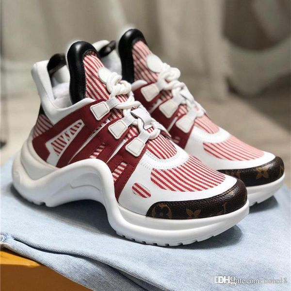 

mens 18 designer shoes archlight monogram sneakers fashion men women daddy shoes platform ace white sneaker, Blue;gray