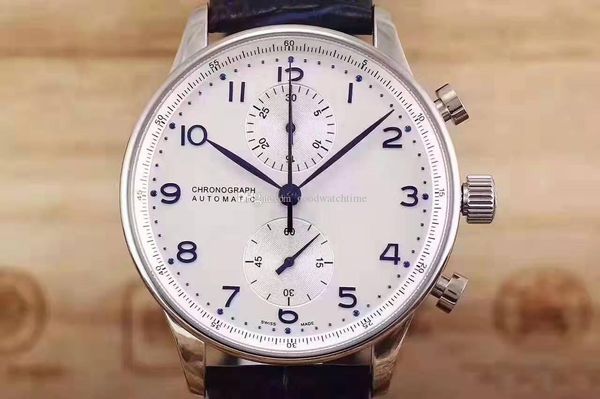 

new luxury mens watch iw 371446 portugal 7 pilot series mechanical automatic military wristwatches multi-functiona quality sports watches, Slivery;brown