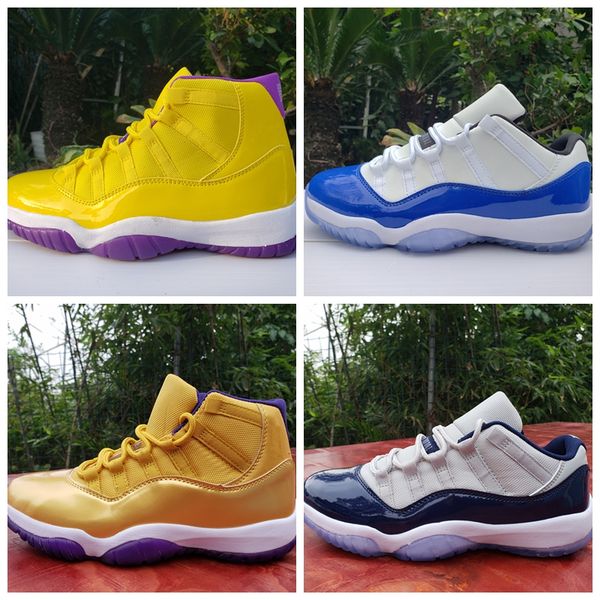 

11 11s rip mamba lakers mens basketball shoes designer gold concord gym red designer sport sneakers trainer zapatos size 40-47, White;red