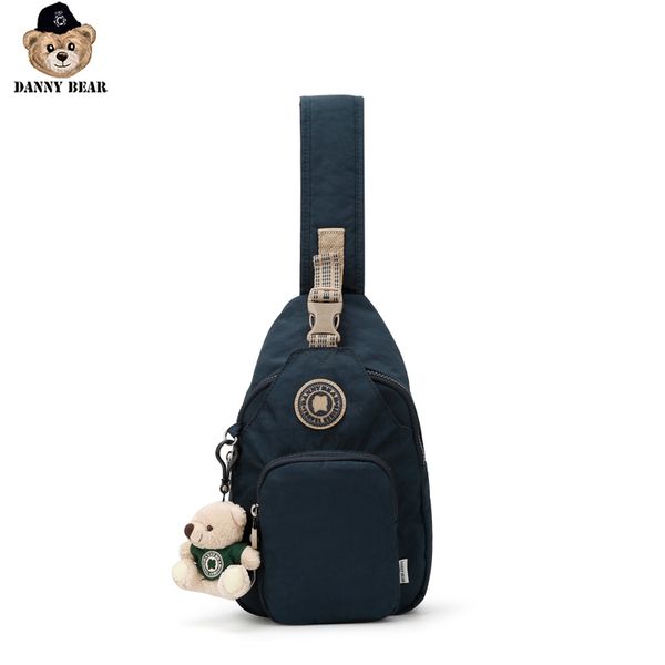 

danny bear fashion chest bag bear casual solid outdoor zipper fabric shoulder bag dmb598111
