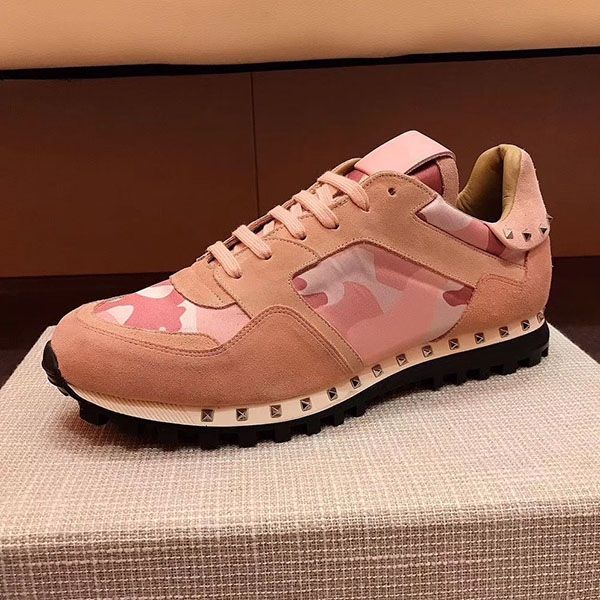 

designer shoes men luxury suede lace rockrunner camouflage sneakers leather flats casual shoes mens mens women flats luxury trai, Black