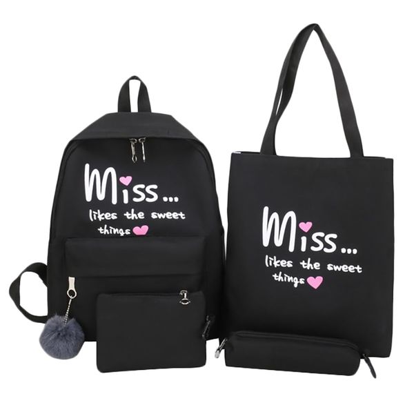 

4pcs/set women school backpacks schoolbag for teenagers girls student book bag student backpack