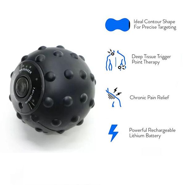 

vibrating massage ball electric massage roller fitness ball relieve trigger point training fascia local muscle relaxation