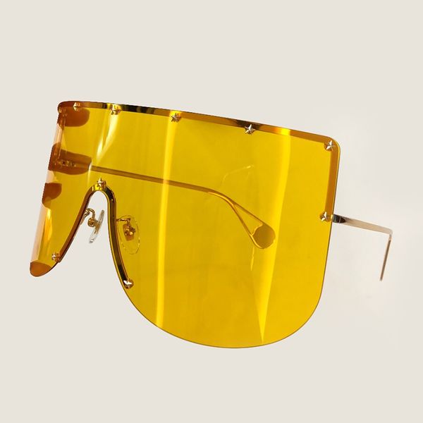 

2019 google sunglasses women brand designer feminino retro big size fashion shades, White;black