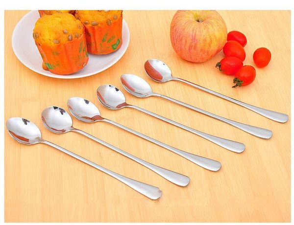 

200pcs/lot stainless steel spoon, coffee spoon stirring spoon tableware spoons
