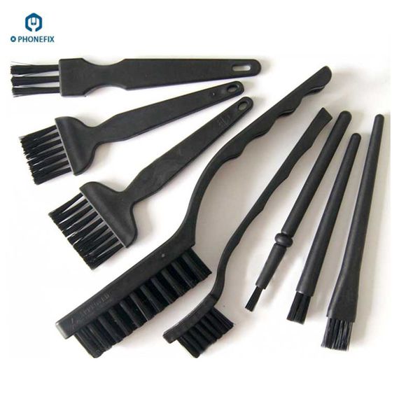 

8pcs multi-purpose anti static brush for cell phone pcb cleaning phone bga repair cleaning brush tool anti static