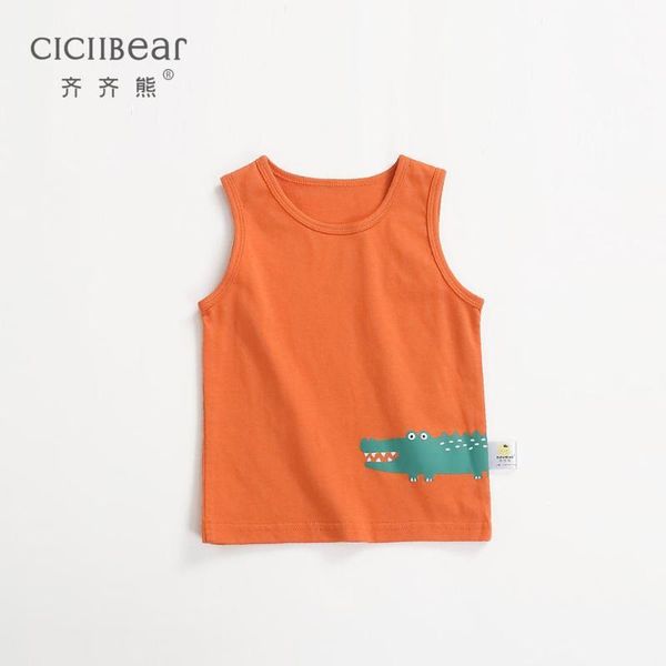 

ciciibear summer cotton children vest t-shirt boys girls kids sleeveless toddler baby boys girls clothes 1-5 years, Camo