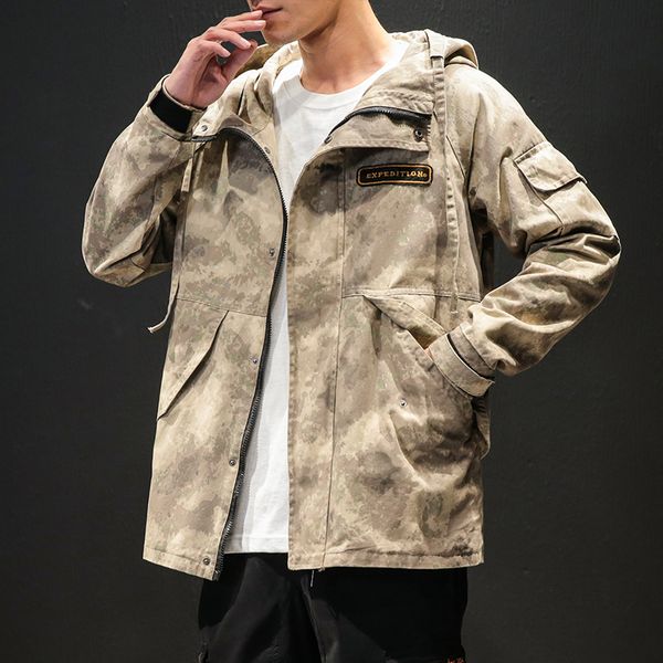 

outdoor wind jacket men winter camouflage waterproof jacket men streetwear fashion warm jaqueta masculina clothing jj60jk, Black;brown