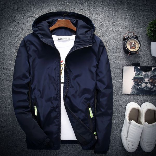 

2020 new casual jacket men spring autumn bomber windbreaker jacket men hooded coat thin raincoat outwear male plus size 6xl 7xl, Black;brown