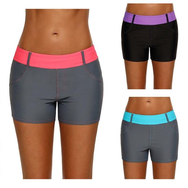 

2020 boxer four corners swimming trunks women's quick-dry elasticity casual comfortable women's yoga shorts athletic pants