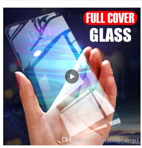 

ell full cover tempered glass for huawei p30 mate 20 glass screen protector honor 20 pro 7a 8x 10 9 lite nova 3 3i p smart 2019 film