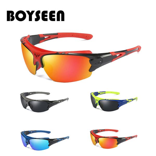 

boyseen sunglasses polarized sport men glasses 2018 gafas ciclismo eyewear goggles sun glasses 5316, White;black