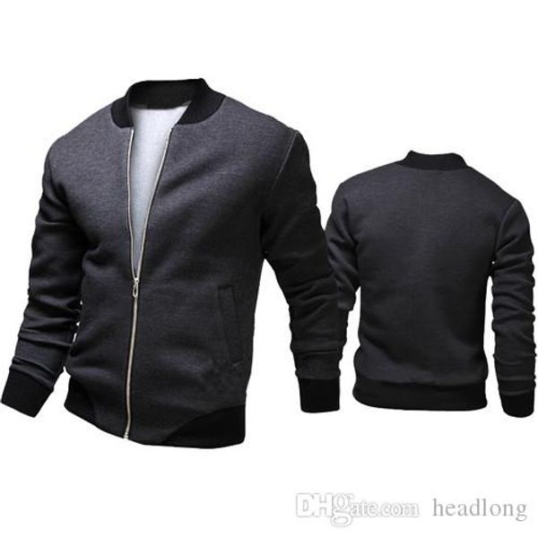

мода марка повседневный bomber jacket мужчины открытый пальто весте homme jaqueta moleton masculina chaqueta hombre casaco, Black;brown