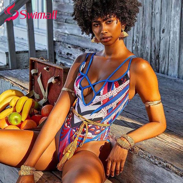 

africa style 2019 one piece swimsuit women print swimwear ethnic style floral thong monokini brazilian bathing suit, White;black