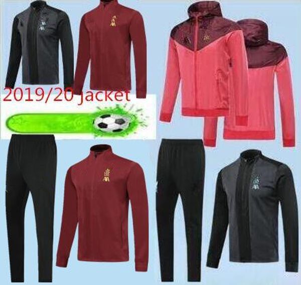 

19 20 paris soccer tracksuit survêtement 2019 2020 paris mbappe icardi cavani maillot de foot air jordam football jacket jogging training si, Black