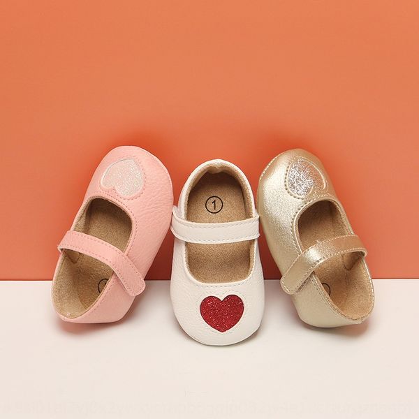 

b0gi1 autumn 3-6-12 female baby princess indoor rubber sole soft bottom baby 0-1 year old anti-skid toddler children's children's