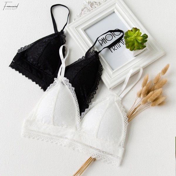 

padded bra bralette bras women lace girls bra floral lace bralette bustier crop sheer mesh triangle good quality, Red;black
