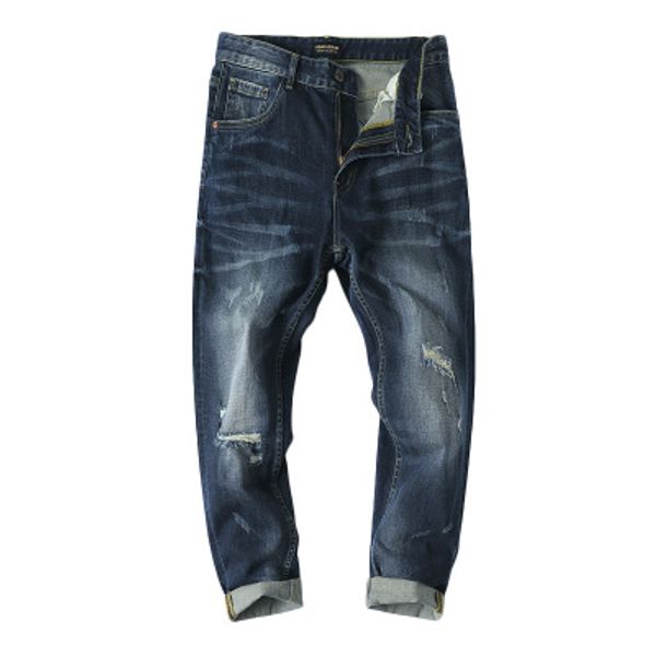 

men's jeans mens arrival designer patchwork fashion plus size fit male biker club denim pants, Blue
