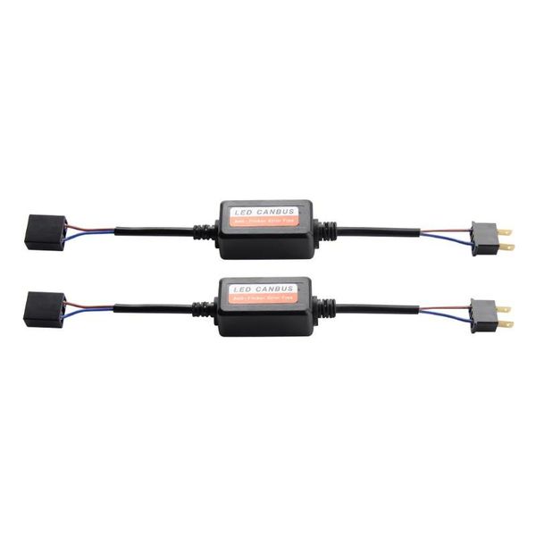 

1 pair h7 led car headlight bulb canbus decoders error anti flicker resistor flash canceller car led canbus decoder