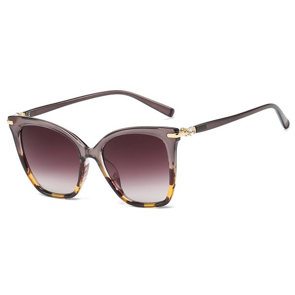 

2020 new fashion cat's eye sunglasses women's trend mix and match big frame sunglasses cross border selling sunglasses #4183, White;black