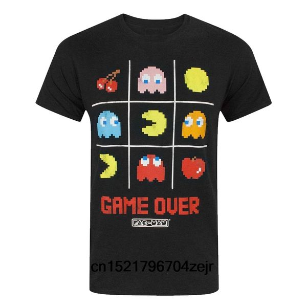 

men t shirt pacman game over s funny t-shirt novelty tshirt women, White;black