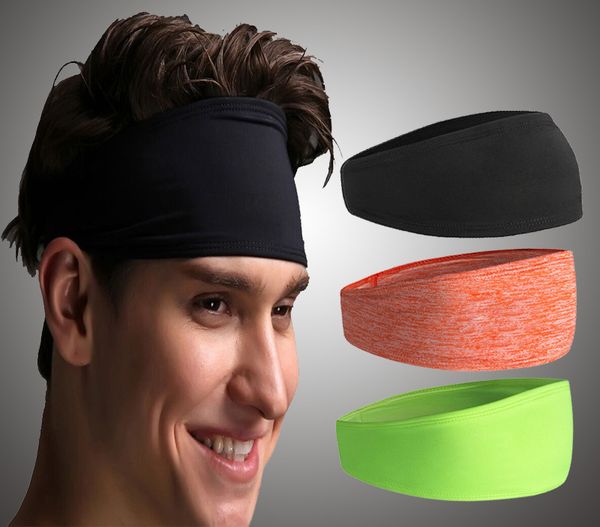 

2019 Fashion Elastic Headband Men Women Yoga Fitness Dance Cycling Head Hair Band Solid Color Headwear Gym Sports Sweatband Free DHL M230F