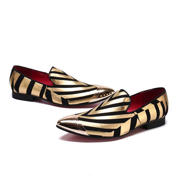 

2019 new layer leather low-cut professional wear pointed toe with metal gold oxford leather mens shoes, Black