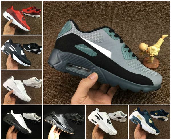 

2020 chaussures air cushion 90 hyp prm mens running shoes black white red 90 independence day sneakers air90 zapatillas sports shoes