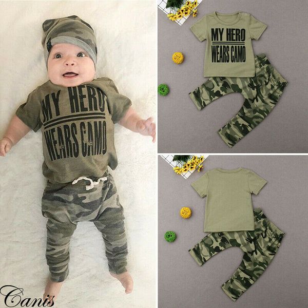 

новорожденные мальчики летние камуфляжные топы футболка шорты 2шт наряды наборы одежды горячая, Pink;blue