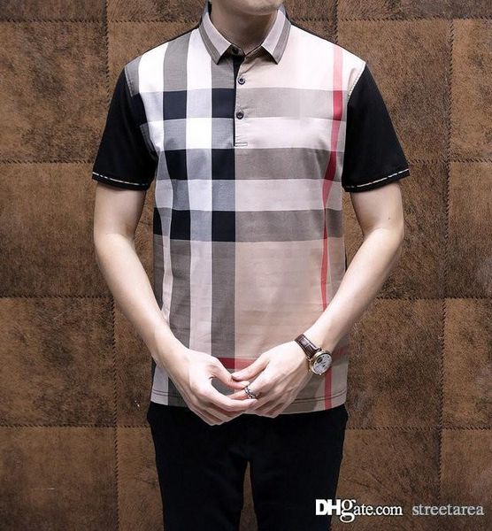 

2020 summer polo t shirt for men with branded classic color scheme designer shirts luxury short sleeve tshirt brand mens clothing tee, White;black