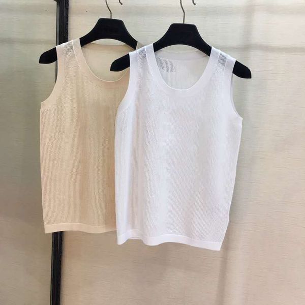 

2019 casual women knit white tank