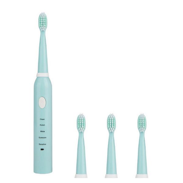 

electric toothbrush ipx7 waterproof usb charging electric toothbrush clean soft head replaceable whitening healthy blue pink