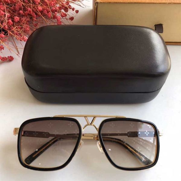 

2020 новые дизайнерские солнцезащитные очки 0941 мужские роскошные солнцезащитные очки сочетание металла и листа с покрытием защита от ультр, White;black