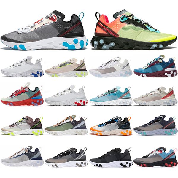 

with socks new react element 87 55 men women running shoes volt racer pink black red sail anthracite mens trainers sports sneaker 36-45