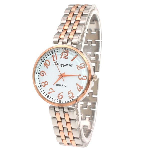 

stainless steel strap women luxury fashion watch rose gold dress female casual clock bracelet watch ladies watches, Slivery;brown
