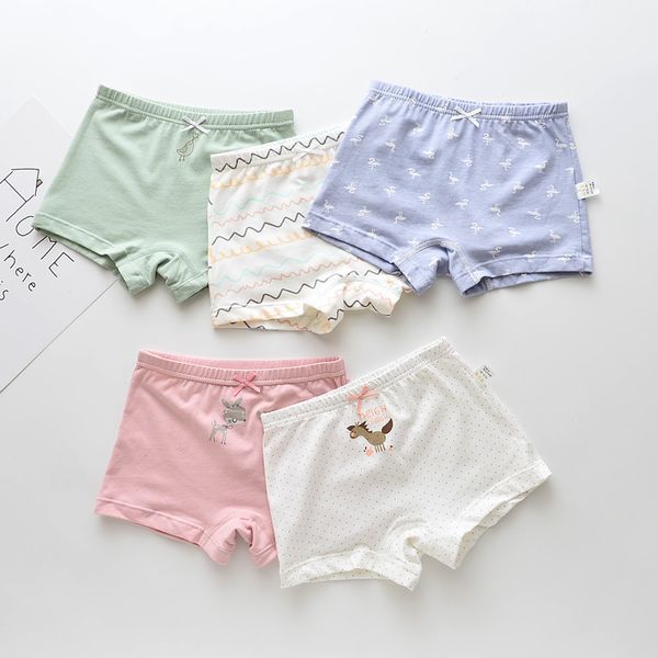 

hpbbkd 5pcs/lot girls cotton boxer briefs girl panties girls boxer shorts children's panties kids underwear for 2-14 years gu217, Camo