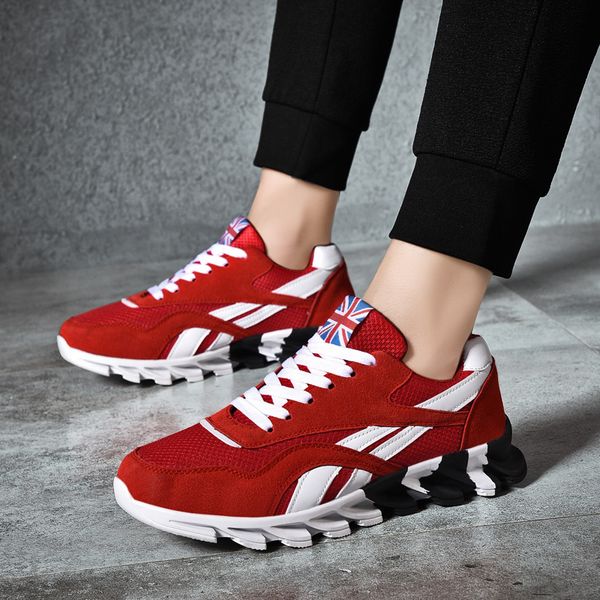 

blade running shoes for men sport shoes breathable mesh patchwork color casual sneakers damping jogging athletics walking