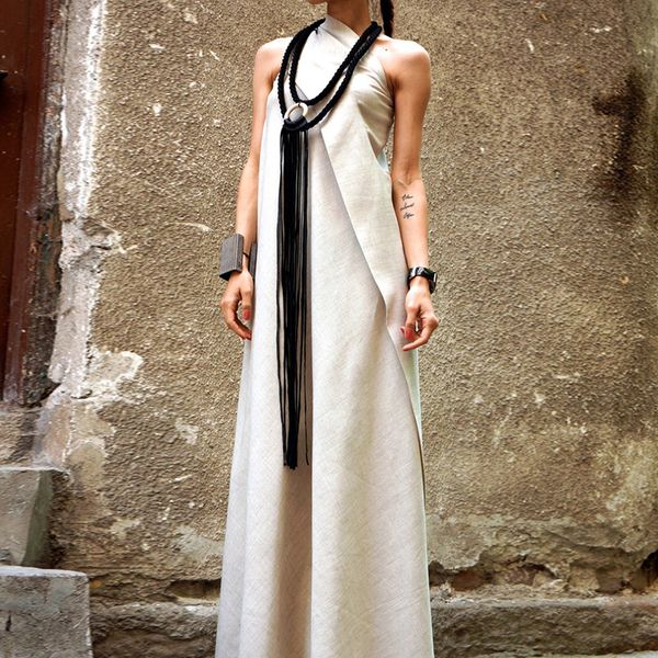 

yd&ydbz long leather necklace for women tassel necklaces high street synthesis leather jewelry dress accessories handmade choker, Silver