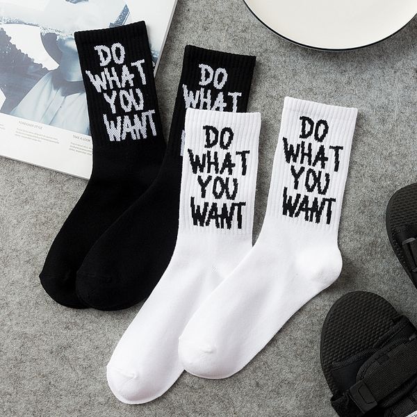 

Man's Socks Cotton High Quality Happy Winter Socks Funny For Men Gift Letters Calcetines Hombre Meia Skateboard Men Unisex