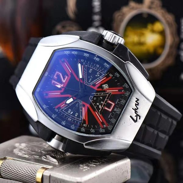 

mens watches brand luxury quartz movement designer watch for men limited edition rubber strap waterproof famous clock montre de luxe, Slivery;brown