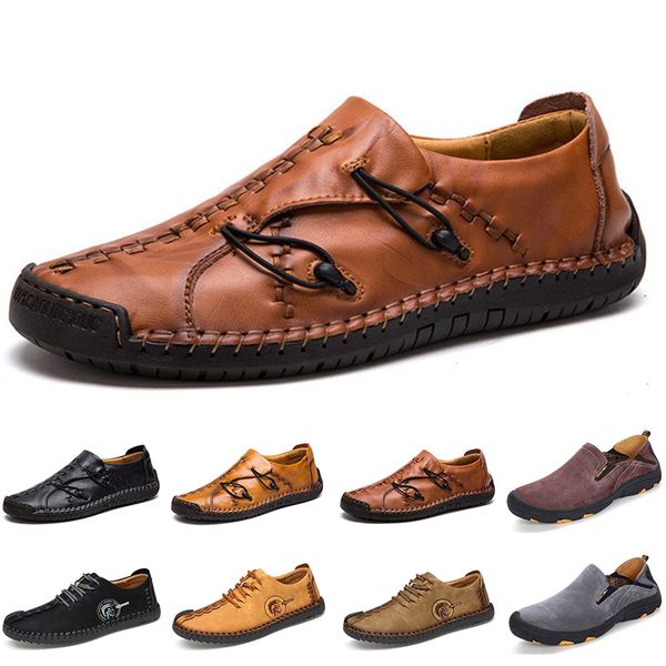 

2020 new designer luxury men casual shoes black loafers flat suede leather slip on fashion mens trainers sneakers size 38-45 color2