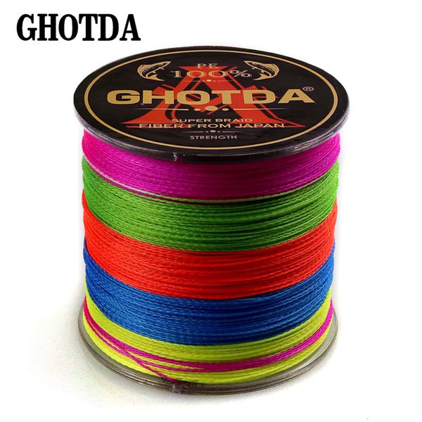

ga 100m 4 strands multifilament pe braided fishing lines for carp super strong japan fishing line 9 colors to choose
