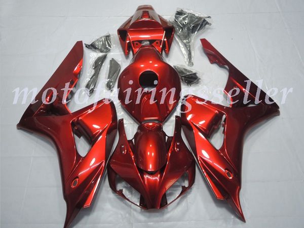 

oem quality new abs full fairings kits fit for honda cbr1000rr (2006-2007) cbr1000rr 06 07 bodywork set deep red