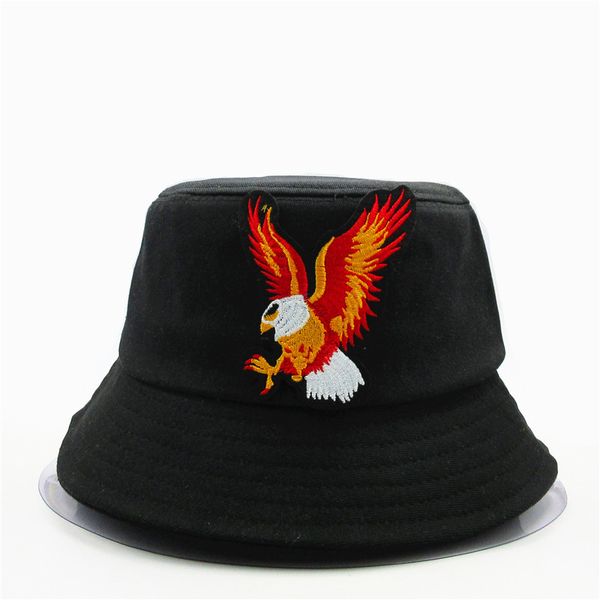 

the new style eagle animal embroidery bucket hat fisherman hat outdoor travel sun cap hats for child men and women 268