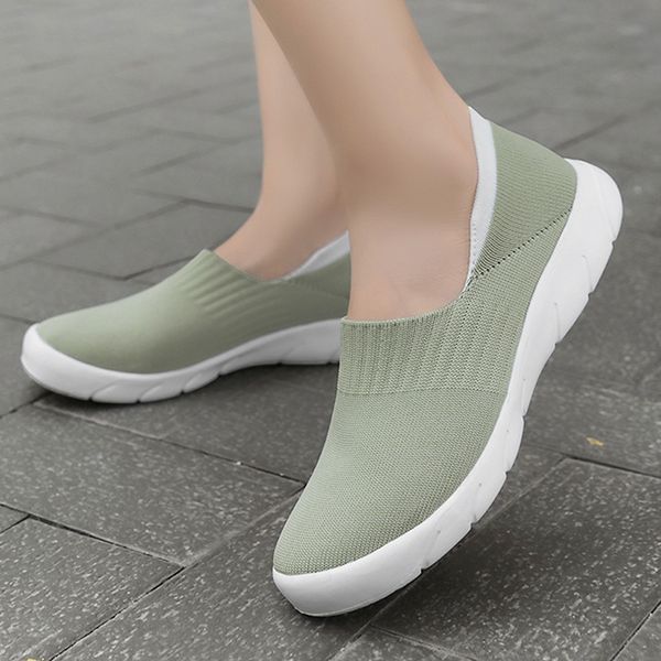 

sagace women mesh sneakers autumn flat shoe shallow knit elastic breathable casual walking vulcanize shoes female