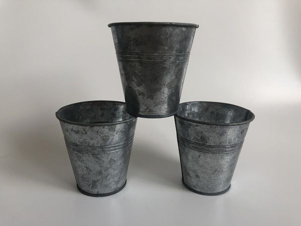 

d8.5xh8.5cm galvanized planters and pots small nursery pots mini succulents pots tin boxes flowerpots sf-048